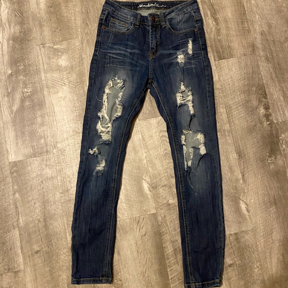Machine Jeans Destroyed Denim Skinnies